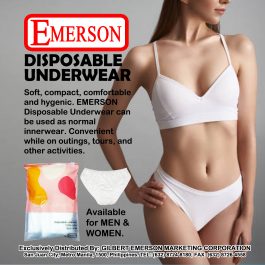 EMERSON Disposable Underwear - MENS (100% COTTON)