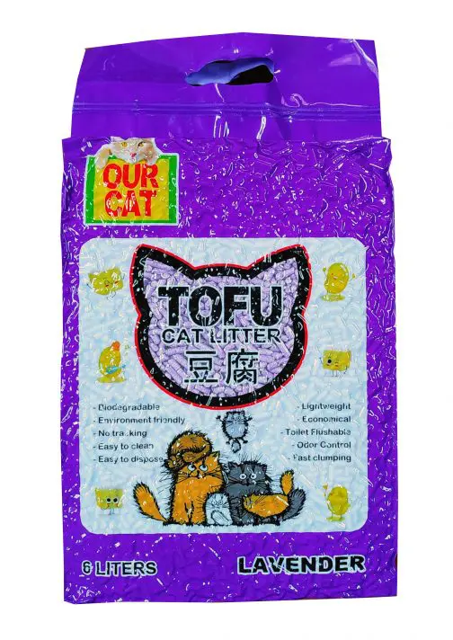 Arena Para Gatos Weego, Tofu De Lavanda, 6 Litros - Biodegradable, Aglomerante, 99% Sin Polvo, Control De Olores